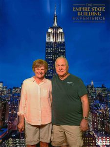 Susan Oropallo and Charles Oropallo visited the Empire State Building in New York City on May 20, 2018.